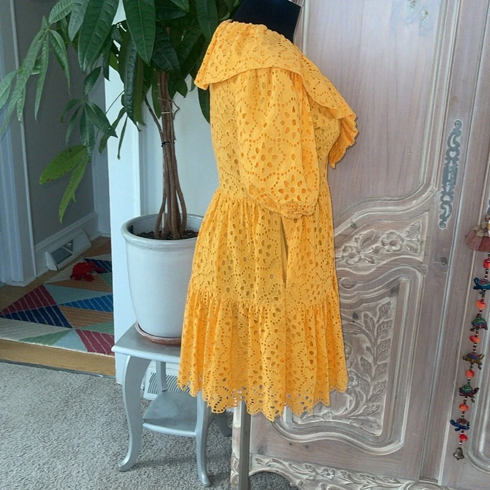 SAYLOR ZERINA MINI DRESS IN SUNFLOWER - Picture 3 of 9
